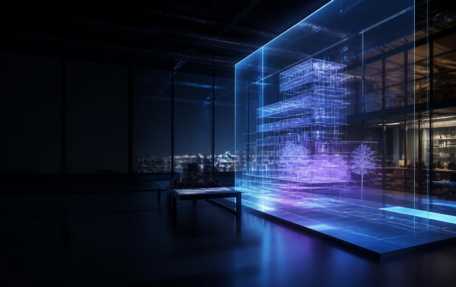Architectural digital twin merging with a physical innovation studio